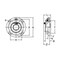 Ami Bearings SINGLE ROW BALL BEARING, 30MM WIDE ACCU-LOC PILOTED FLANGE CARTRIDGE UEFCS206 - alternate 2